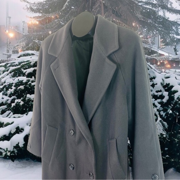 Vintage Forecaster Full-Length Wool Women’s Trench | Double Breasted | Size 10 - Picture 3 of 10